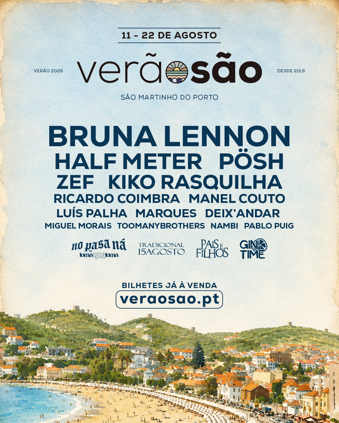 VerãoSão 2026: Cartaz, Bilhetes e Datas VerãoSão 2026: Cartaz, Bilhetes e Datas – foto 1
